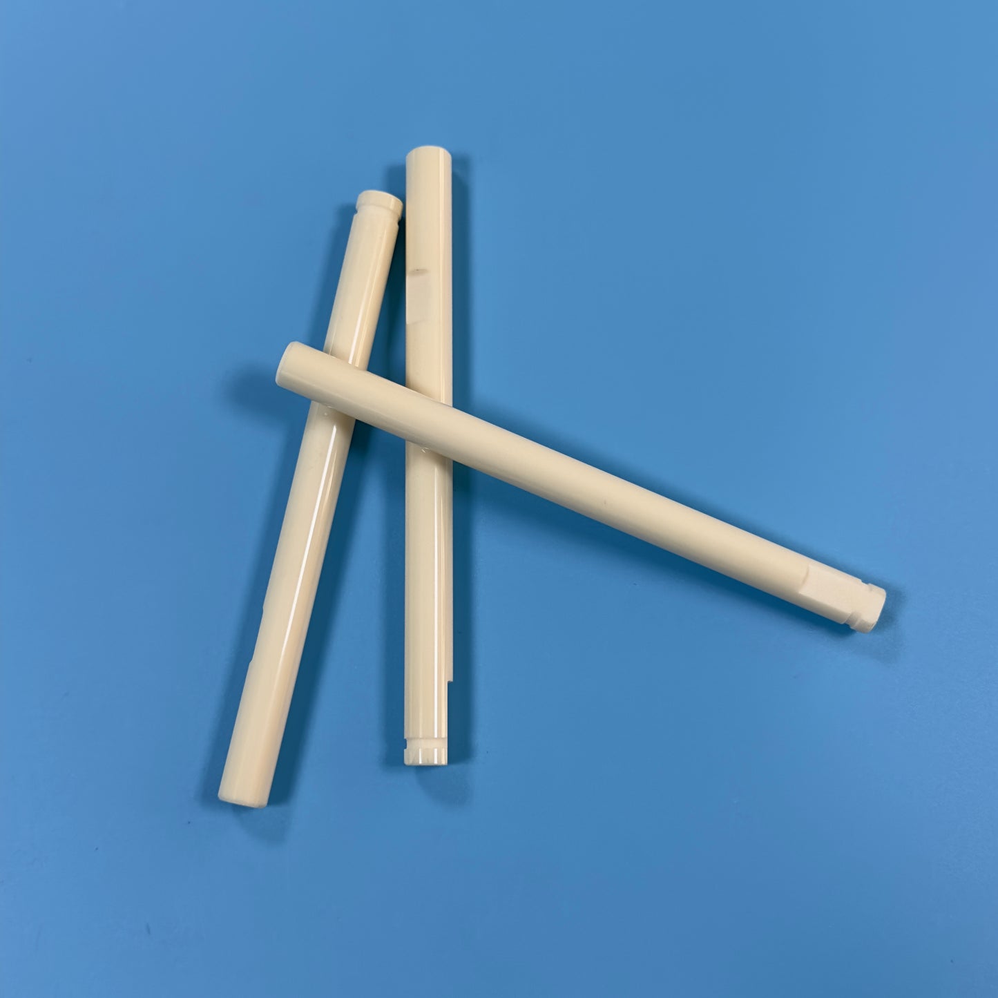 Custom industrial ceramic precision polishing 99%Alumina ceramic ivory rod/shaft/roller
