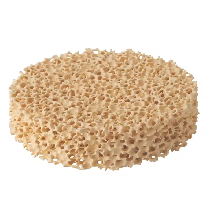 Dimensione quadrata rotonda porosa refrattaria di alta qualità per il filtro in schiuma ceramica Zirconia di filtrazione in acciaio fuso