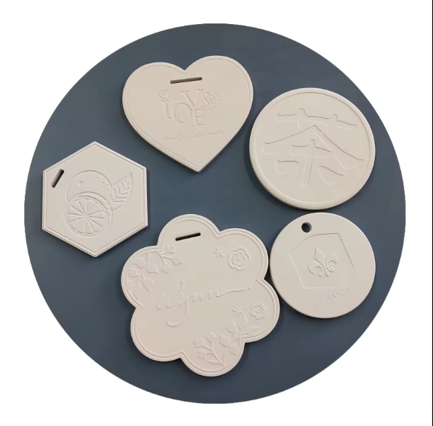 custom High Quality Perfume Plaster Diffuser Aroma Stone Porous Ceramic Scented Clay Perfume Plaster Disc
