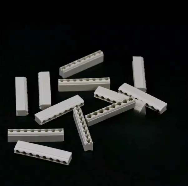 Custom 6mm Red 1 Hole to 8 Hot Sales 95 Alumina Ceramic Strip for Insulation Banded Talc Ceramic Insulation