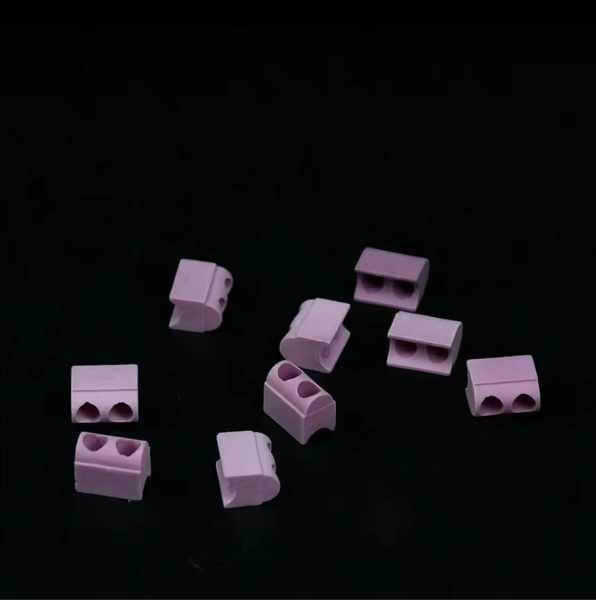 Custom 6mm Red 1 Hole to 8 Hot Sales 95 Alumina Ceramic Strip for Insulation Banded Talc Ceramic Insulation