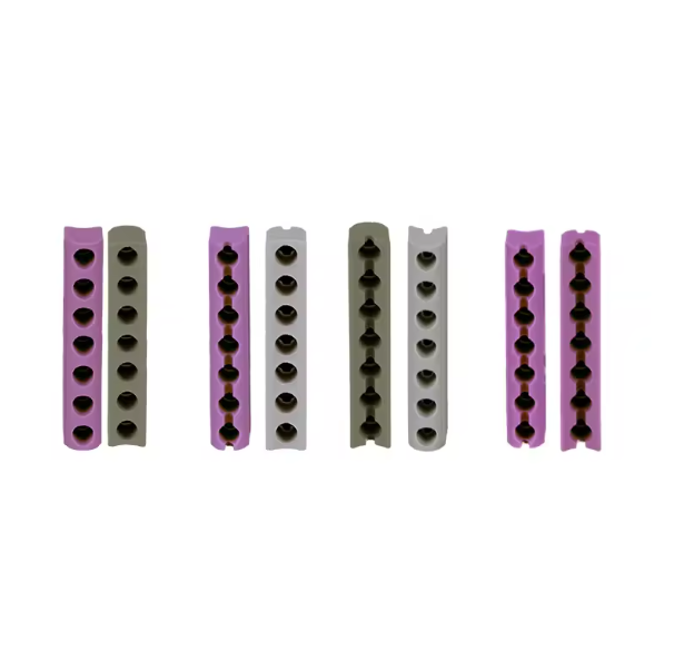 Custom 6mm Red 1 Hole to 8 Hot Sales 95 Alumina Ceramic Strip for Insulation Banded Talc Ceramic Insulation