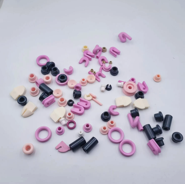Manufacturer custom Pink Color Textile Ceramic Eyelets Wire Guide in Coiling Machine and Weaving Machinery Industrial Ceramic