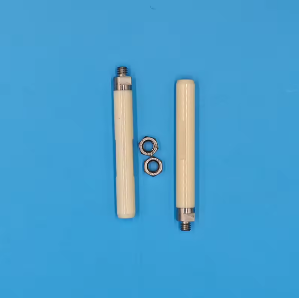 Custom 95 99 Aluminum Oxide Alumina Ceramic Rod Plunger Shaft Piston With Metal