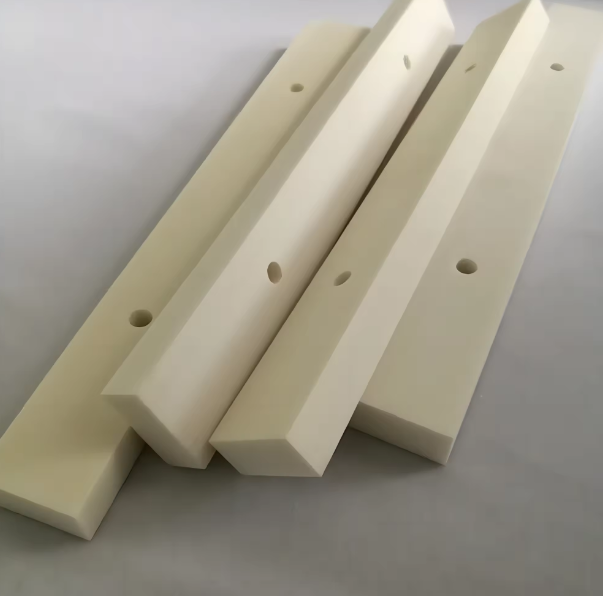 Custom High Temperature Rectangle Machine Part CNC Mechanical Ivory Color 99.5% Alumina Ceramic Rod