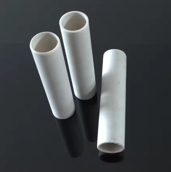 High Quality Manufacturing Customized Aluminum Nitride Ceramic Part Sleeve Bushing Pipe Rod Tube
