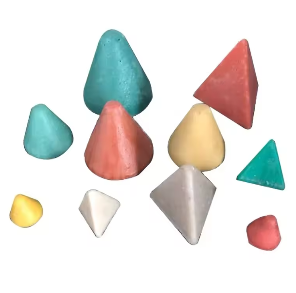 Manufacturers Custom surface smooth Resin abrasive multi-style deburr polished conical triangle