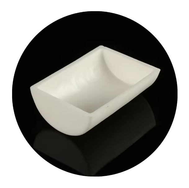 Custom Alumina Crucible Boat Combustion Boat Machinable Ceramics