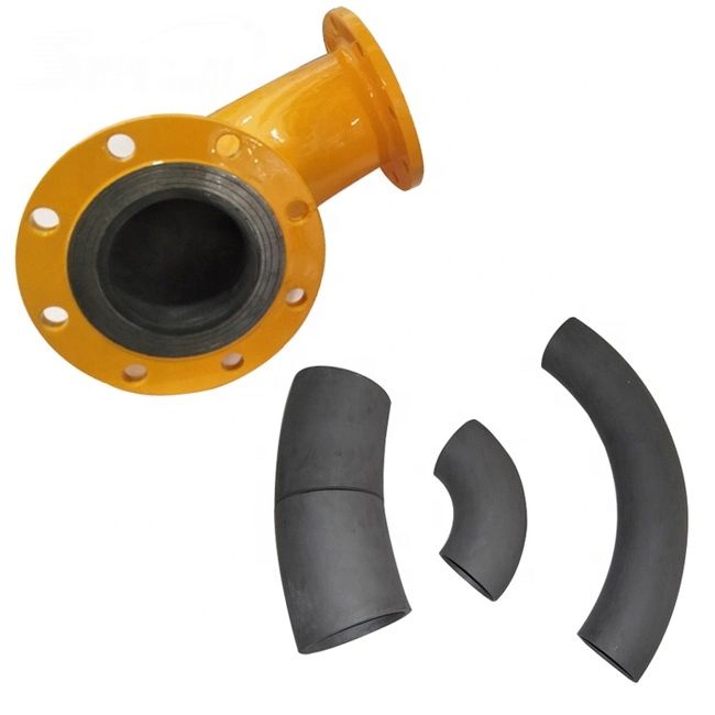 Excellent Rbsic Silicon Carbide Bent Lining Lined Tube Bend Tube and Lining Pipe