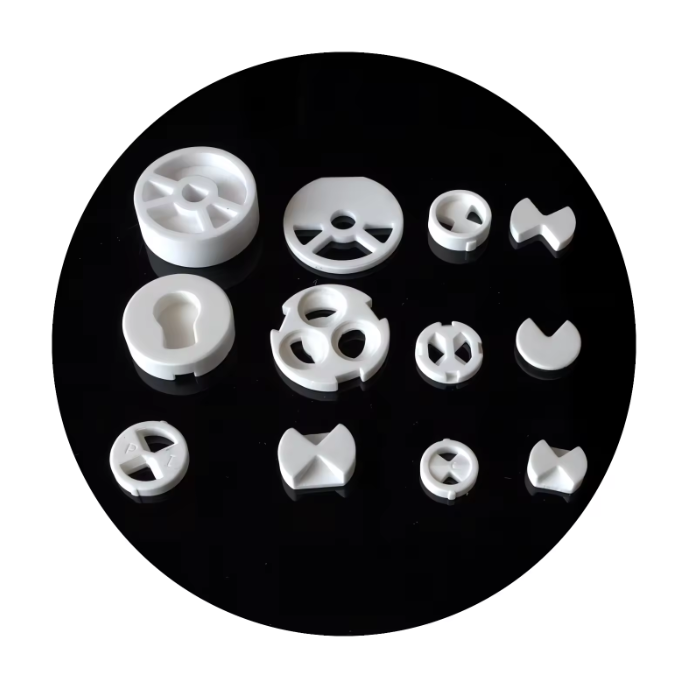 Custom Ceramics manufacturers ultrasonic sanitary alumina ceramic valves discs parts