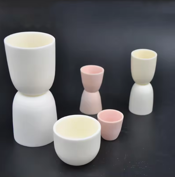 Various Size Material Alumina Cylindrical Crucibles Alumina Ceramics Crucible for Laboratory