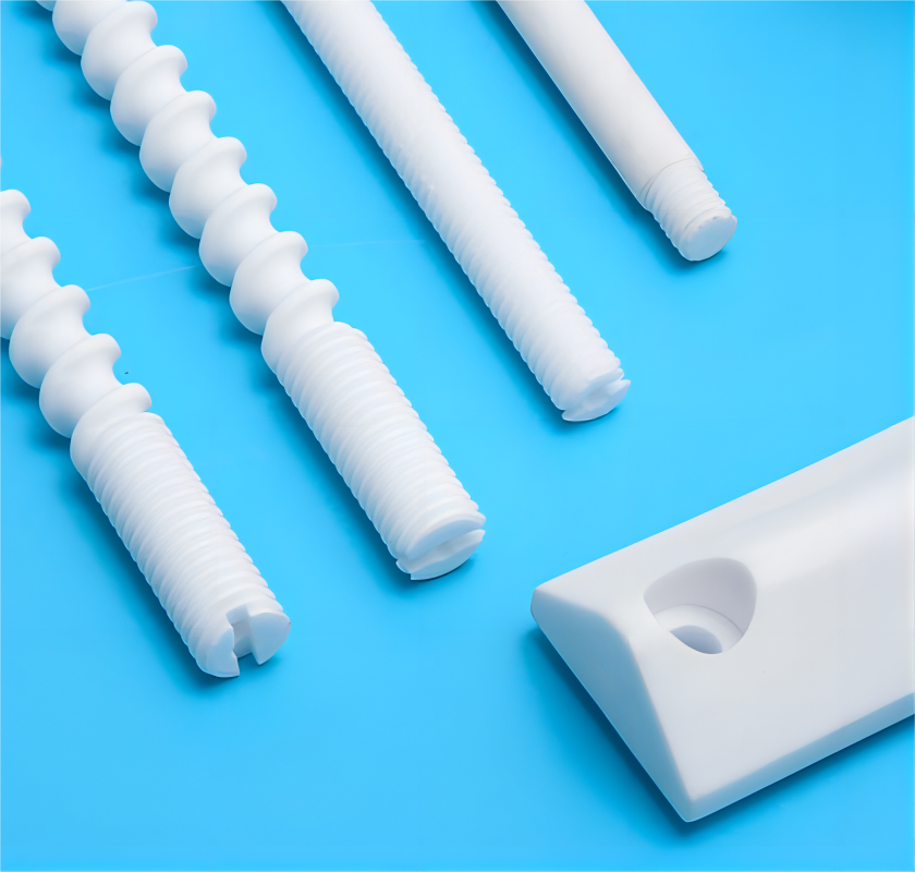 Machining Technical White Zirconium Oxide Zirconia Pars for Powder Equipment Heating Product