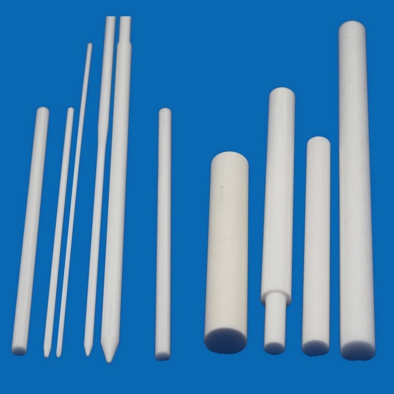 Al2O3 Full Flight Customized Screw Alumina Ceramic Threaded tubes