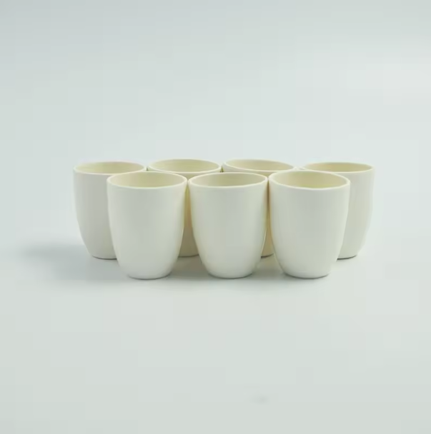 Various Size Material Alumina Cylindrical Crucibles Alumina Ceramics Crucible for Laboratory