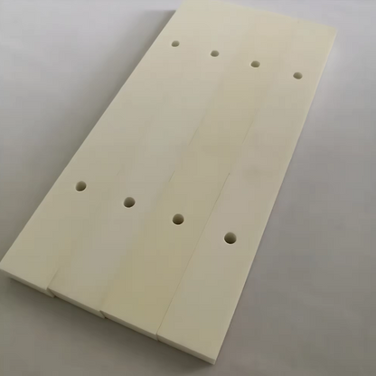 Custom High Temperature Rectangle Machine Part CNC Mechanical Ivory Color 99.5% Alumina Ceramic Rod
