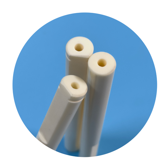 Custom industrial ceramic precision polishing 99%Alumina ceramic ivory rod/shaft/roller