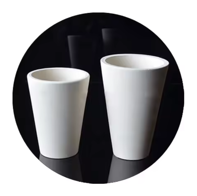 Alumina Cylindrical Crucibles Various Size Material Alumina Ceramics Crucible for Laboratory
