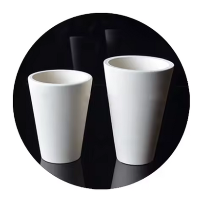 Alumina Cylindrical Crucibles Various Size Material Alumina Ceramics Crucible for Laboratory