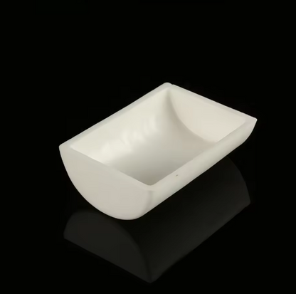 Custom Cylinder With Lid 4 Holes Fire Refractory Laboratory99.8% Ceramic Alumina Boat Crucible