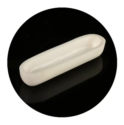 Custom Cylinder With Lid 4 Holes Fire Refractory Laboratory99.8% Ceramic Alumina Boat Crucible
